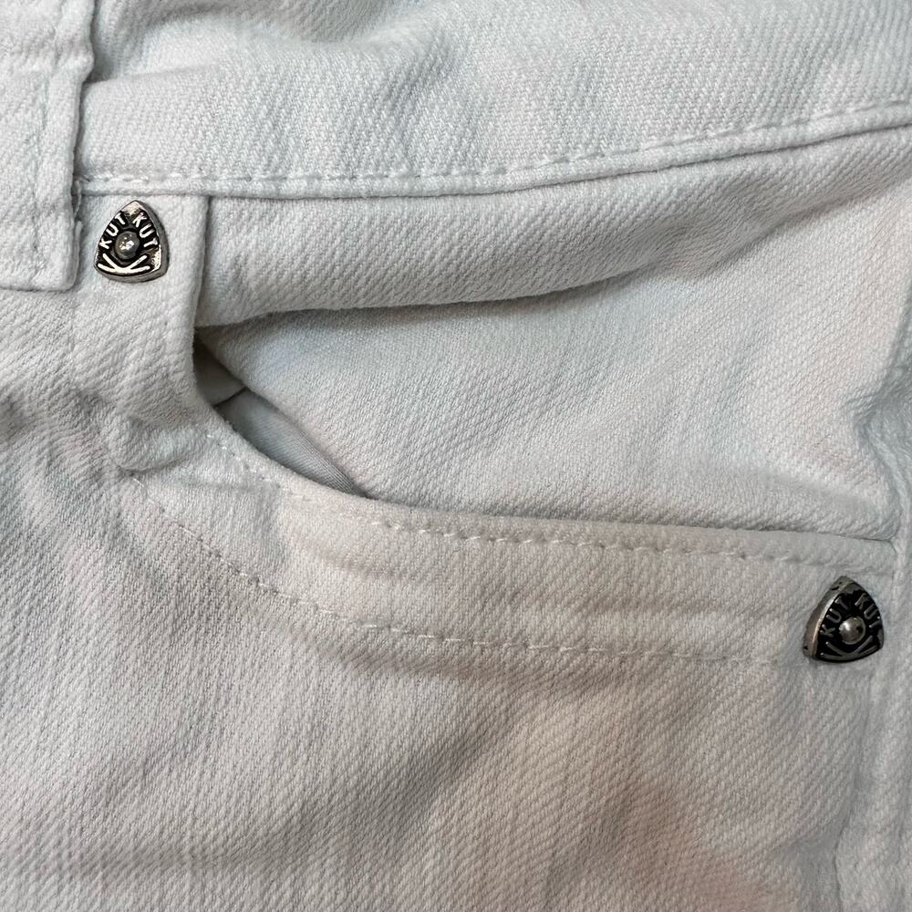 Kut from the Kloth Linen Look White Bermuda Shorts Size 6 - Picture 12 of 15